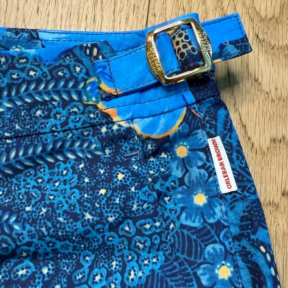 Orlebar Brown Blue Floral Swim Trunks - Picture 6 of 10